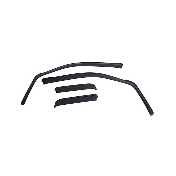 2014 2022 Jeep Cherokee EGR in-channel window visors front & rear set matte black finish