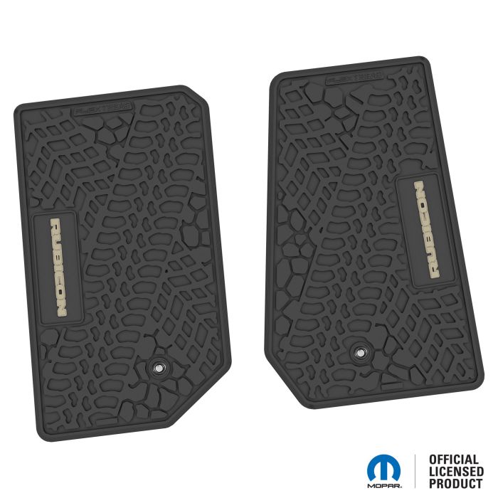 07-13 Jeep JK 2 Dr Front -Tire Tread/Scorched Earth Scene w/ Rubicon Insert - Black w/ Tan Insert