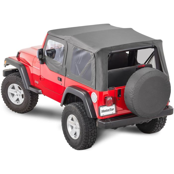 MasterTop  Complete Soft Top Kit with Upper Doors  for 97-06 Jeep Wrangler TJ 