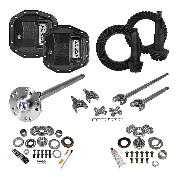 Stage 4 Re-Gear Kit upgrades frnt & rr diffs, 24/28 spl, incl covers/fr&rr axles
