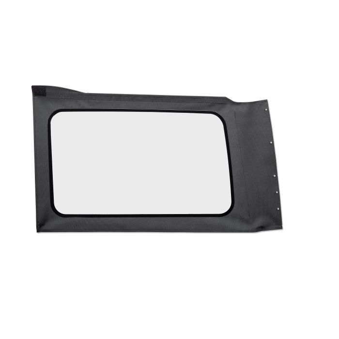 OE JL Replacement Windows - Jeep 2018-23 Wrangler JL (Quarter Left Hand; 4-Door; Black Vinyl; Clear)