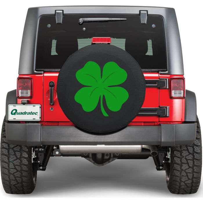 HBS TIRE COVER 4 LEAF CLOVER 31x11 BLK
