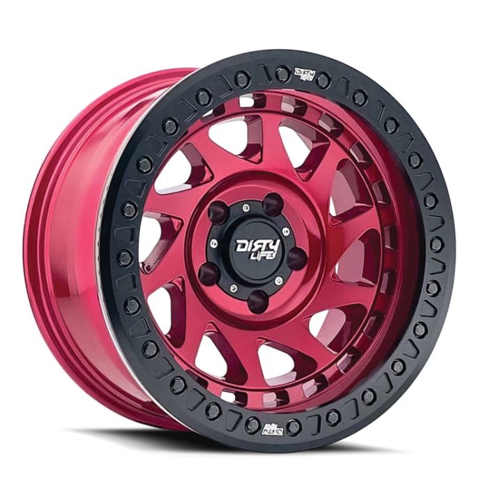 DIRTY LIFE ENIGMA RACE 9313 CRIMSON CANDY RED 17X9 5-127 -38MM 78.1MM