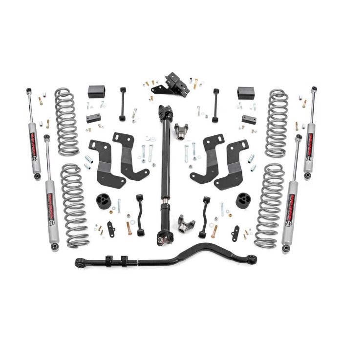 Rough Country  3.5in Suspension Lift Kit Stage 2 with Control Arm Drop for 18-23 Jeep Wrangler JL