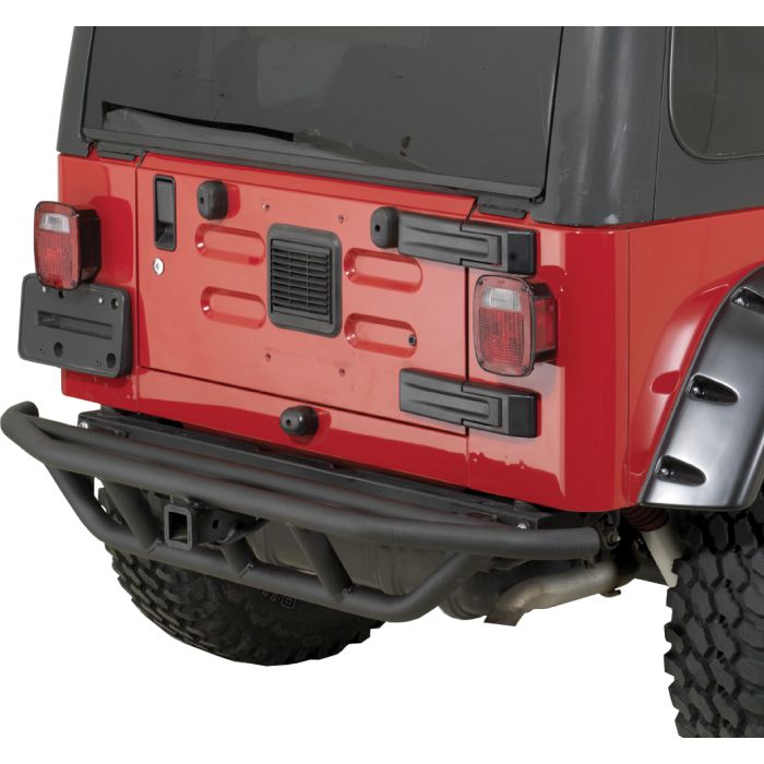 RRC RR BUMPER W/HITCH 87-06 BLK