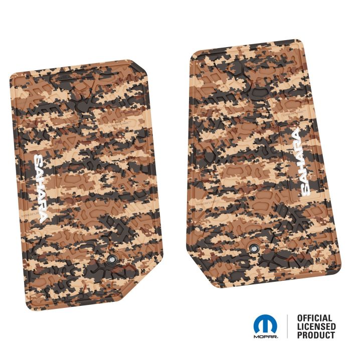 07-13 Jeep JK 2 Dr Front -Tire Tread/Scorched Earth Scene w/ Sahara Insert - Cyberflage w/ White Insert