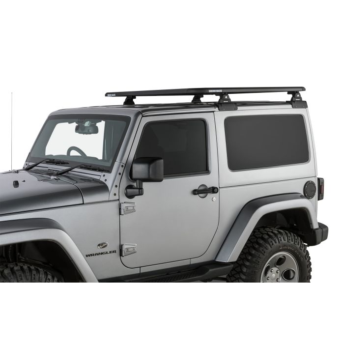 Rhino-Rack JC-00844 52"x 56" Pioneer Platform with Backbone System & Quick Mount Legs for 07-18 Jeep Wrangler JK Hardtop