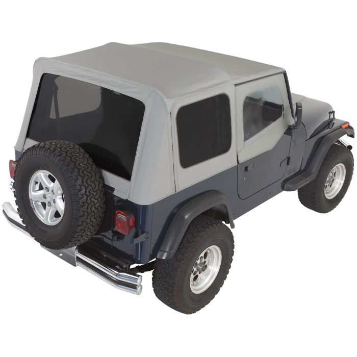 Rampage Products  Complete Soft Top Kit with Upper Doors & Tinted Windows for 88-95 Jeep Wrangler YJ