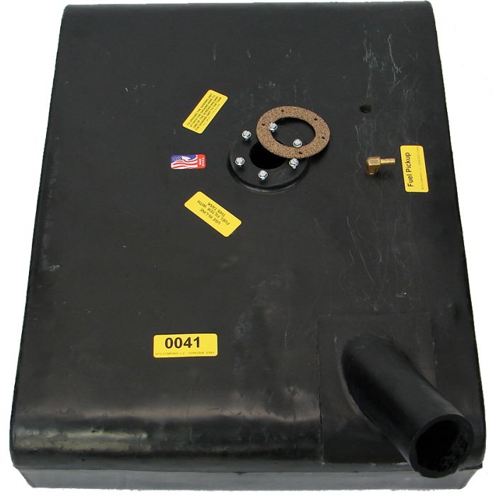 MTS 0041 Polyethylene 11 Gallon Underseat Fuel Tank for 55-72 Jeep CJ-5 & CJ-6 