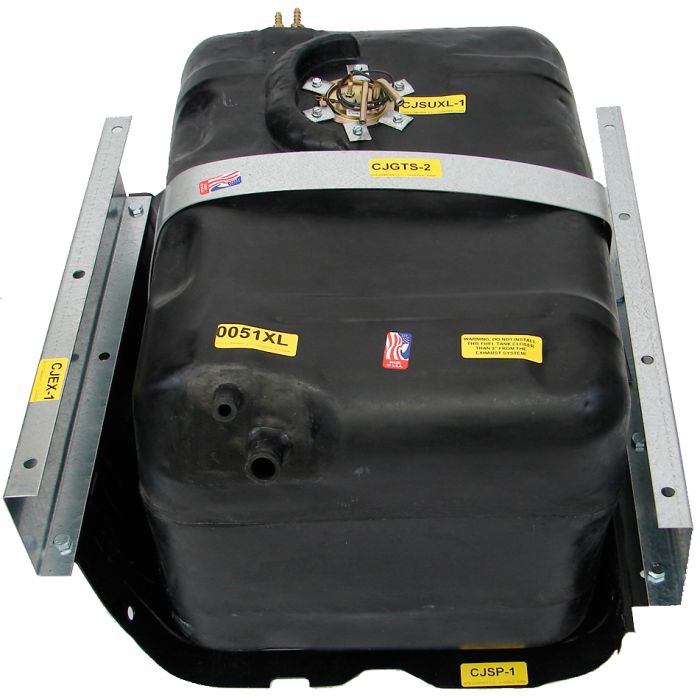 MTS 0051XL Polyethylene 21 Gallon Fuel Tank with Conversion Kit for 78-86 Jeep CJ-5 & CJ-7 with factory 15 Gallon Tank