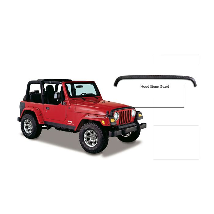 Bushwacker 14006 TrailArmor Hood Stone Guard for 97-06 Jeep Wrangler TJ