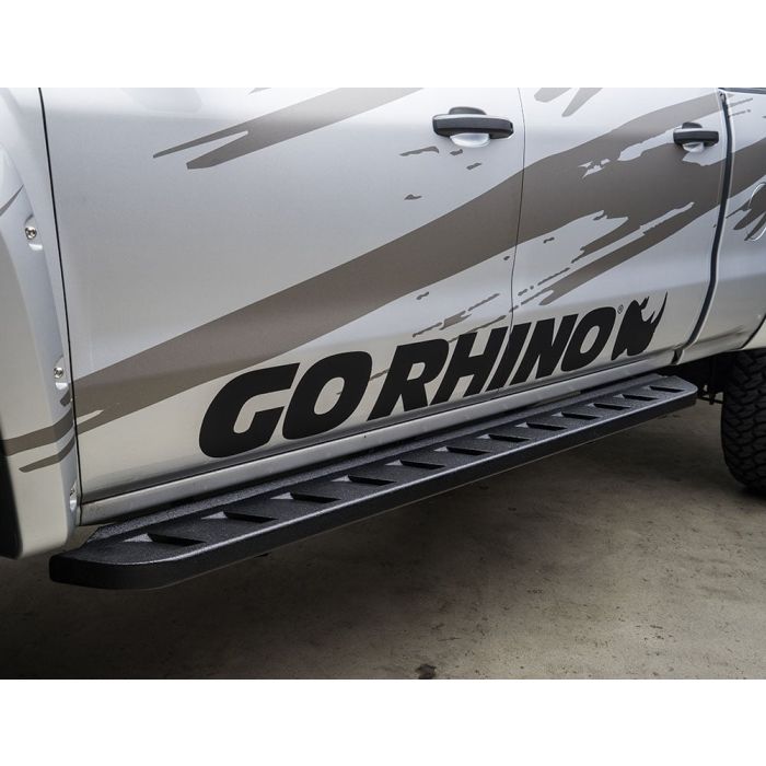 GO RHINO RB10 RUNNING BOARDS JT TEXT BL