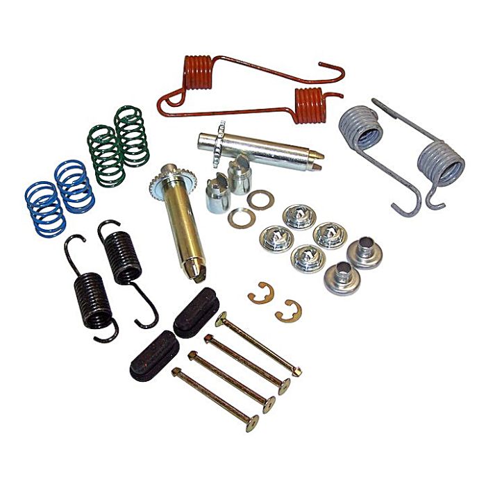 Crown Automotive 4636775 Drum Brake Hardware Kit  for 74-91 Jeep SJ and J-10 with 11" Brakes 
