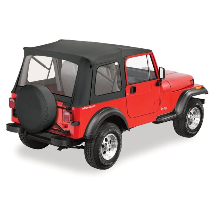 SUPERTOP SKINS W/O DOORS BLK DEN CJ7/YJ