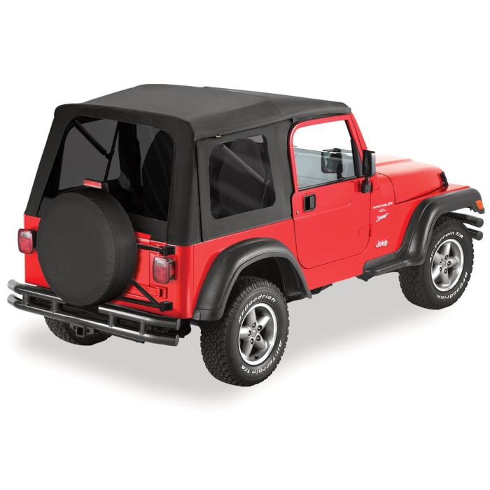 SUPERTOP W/O DOORS W/TINT 97-06 BLK DIA