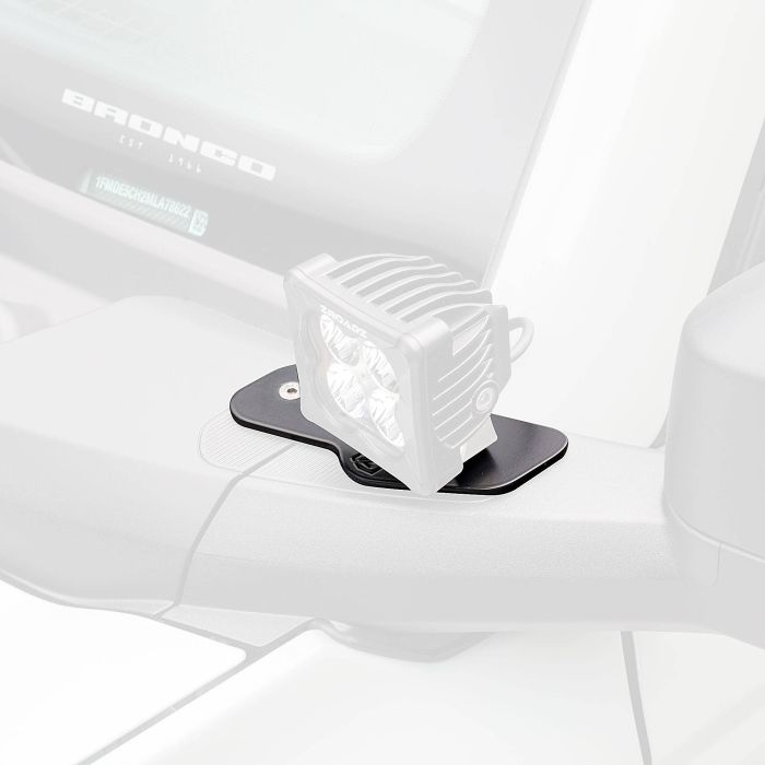 ZROADZ Z365401-BK2 Mirror Ditch (2) 3" LED Light Brackets  for 21-23 Ford Bronco