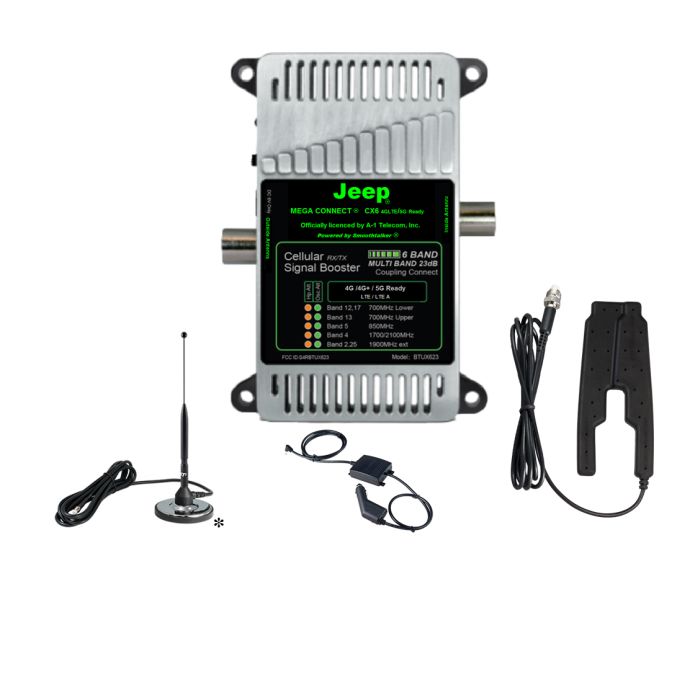 A-1 Telecom Jeep® MEGA CONNECT CX6 23dB Gain, Single User 4G/5G Cellphone Booster 