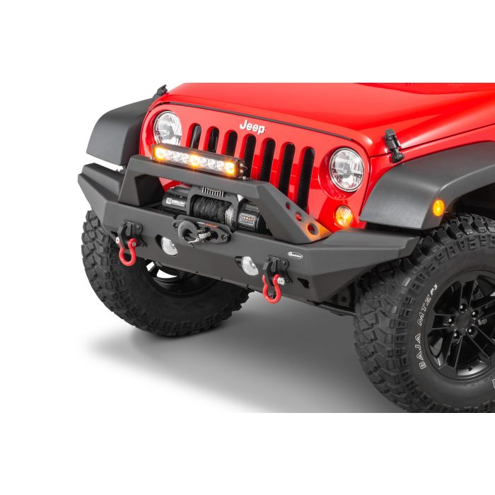 Quadratec  Aluminum Brute Strength Winch Bumper for 07-18 Jeep Wrangler JK