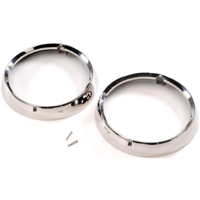 KEN HEADLIGHT BEZELS 72-86 CJ BLACK SS