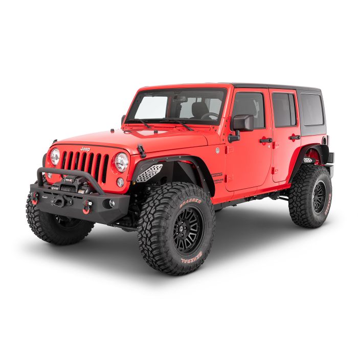 QUAD STEEL SLIM FLAT FENDER FLARES JK with Inner Liners