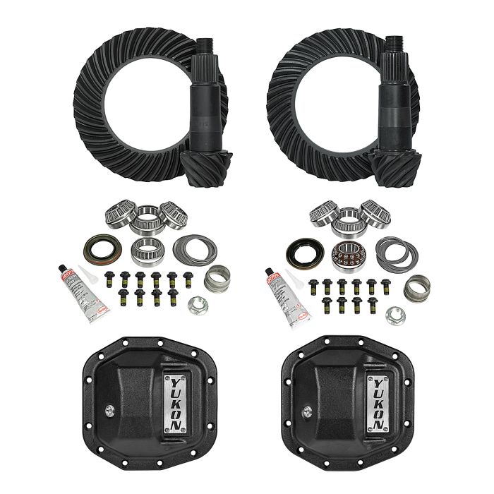 Yukon Gear & Axle  Ring and Pinon Gear Kits for 18-22 Jeep Wrangler JL with Front M186 & Rear M200 Axles