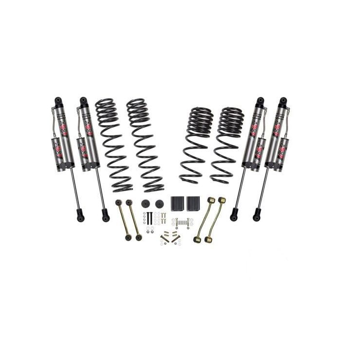 Skyjacker  2.5" Suspension Lift System with Dual Rate Long Travel Coil Springs and ADX 2.0 Remote Reservoir Shocks for 18-23 Jeep Wrangler JL Unlimited 4-Door