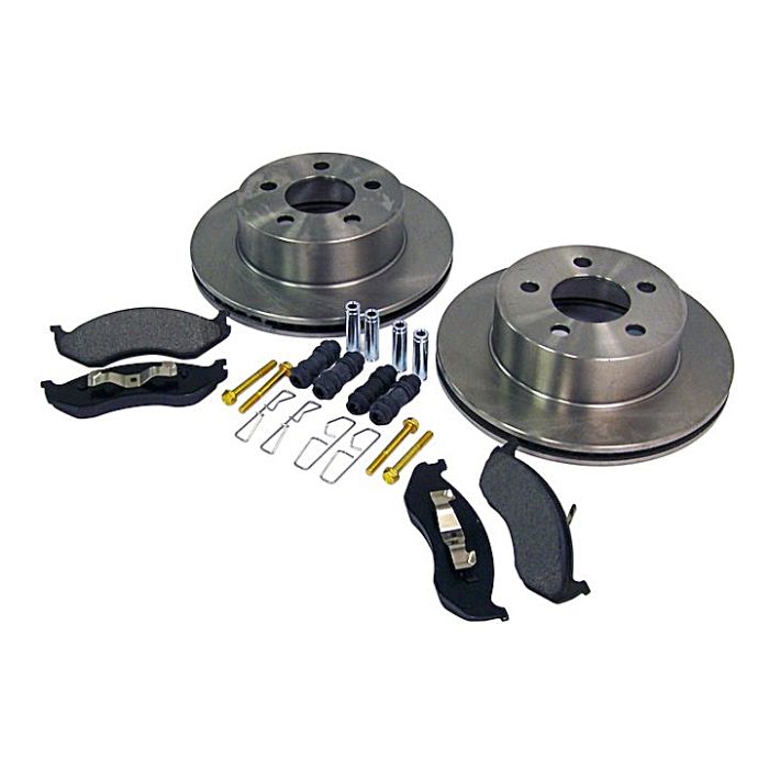 Crown Automotive 5016434K Front Disc Brake Service Kit  for 99-06 Jeep Wrangler Tj & Unlimited and 99-01 Cherokee XJ