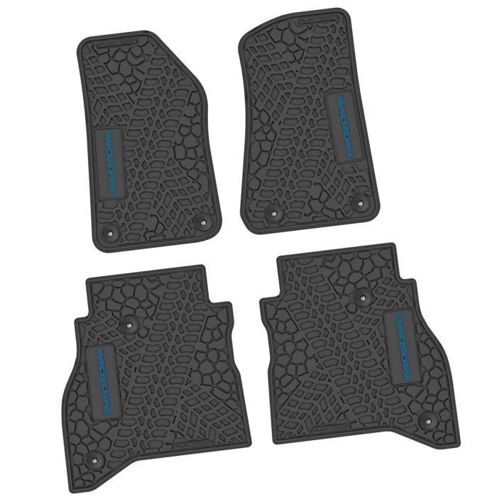 20-24 Jeep Gladiator Front and RearTire Tread/Scorched Earth Scene w/ Mojave Insert - Black w/ Dark Blue Insert