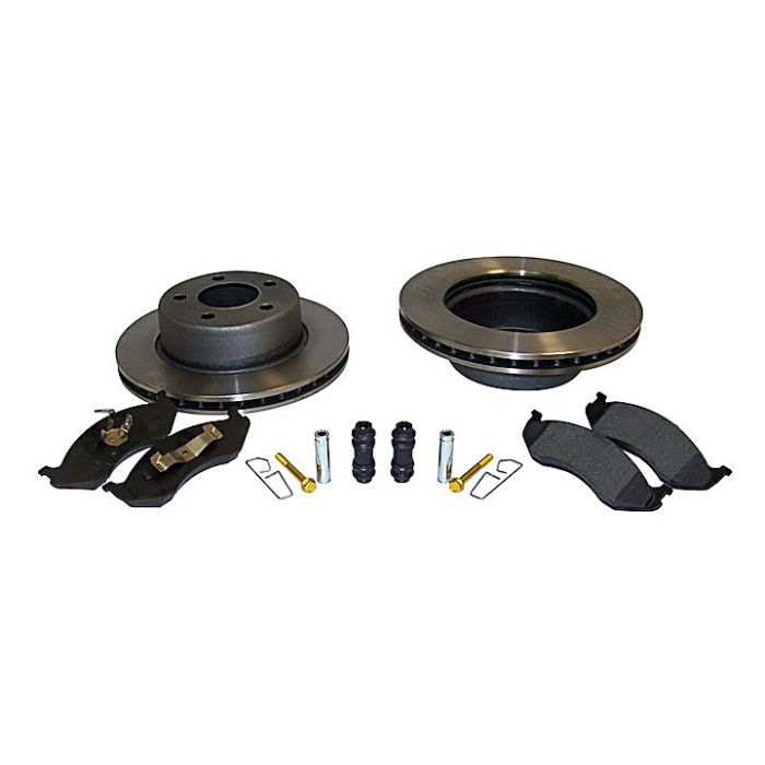 Crown Automotive 52008440K Front Disc Brake Service Kit  for 90-99 Jeep Wrangler YJ & TJ; 90-99 Cherokee XJ & Comanche MJ and 93-98 Grand Cherokee ZJ