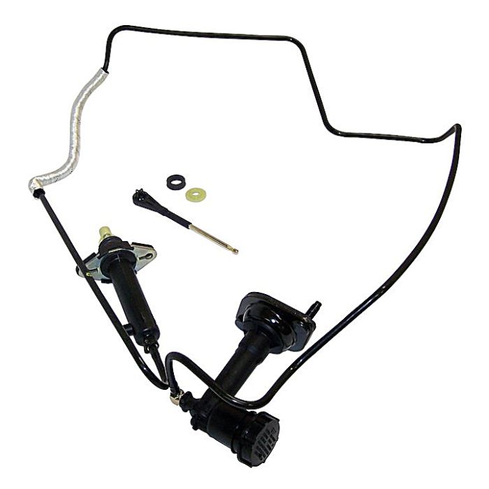 Crown Automotive 52107653AC Clutch Master Cylinder, Slave Cylinder and Hose Kit for 00-02 Jeep Wrangler TJ with RHD 