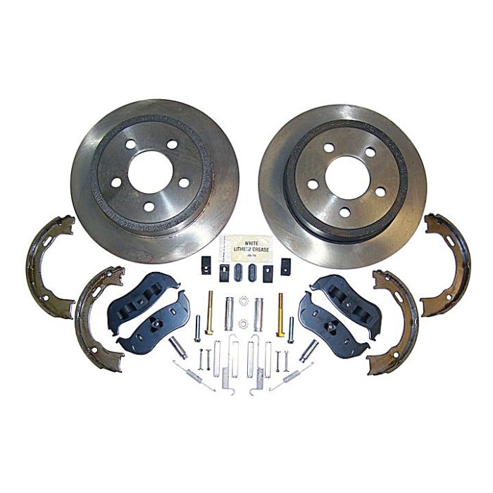 Crown Automotive 52128411K Rear Disc Brake Service Kit for 03-06 Jeep Wrangler TJ & Unlimited and 03-07 Liberty KJ