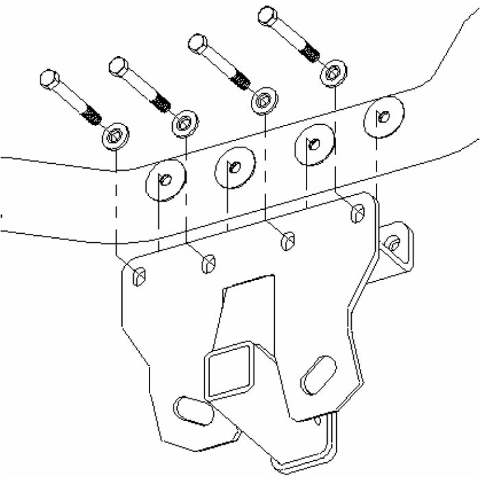 Draw-Tite 75338 Class III & IV Receiver for 05-10 Jeep Grand Cherokee WK & 06-10 Jeep Commander XK