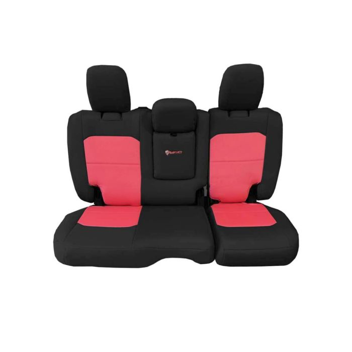 BARTACT2018-22 JEEP JL REAR 4 DOOR BENCH W/ ARM REST-RED