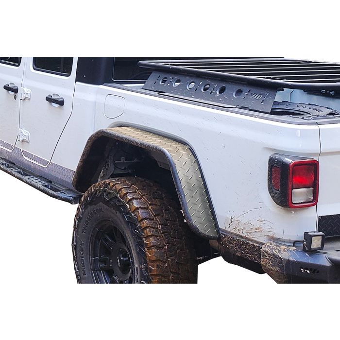 Warrior Products  Rear Tube Fender Flares for 20-23 Jeep Gladiator JT 