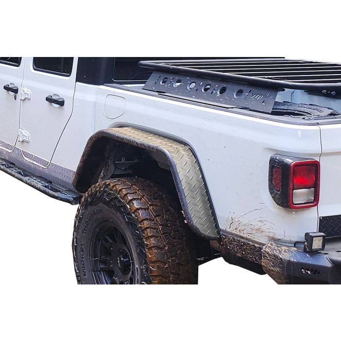 Warrior Products  Rear Tube Fender Flares for 20-23 Jeep Gladiator JT 