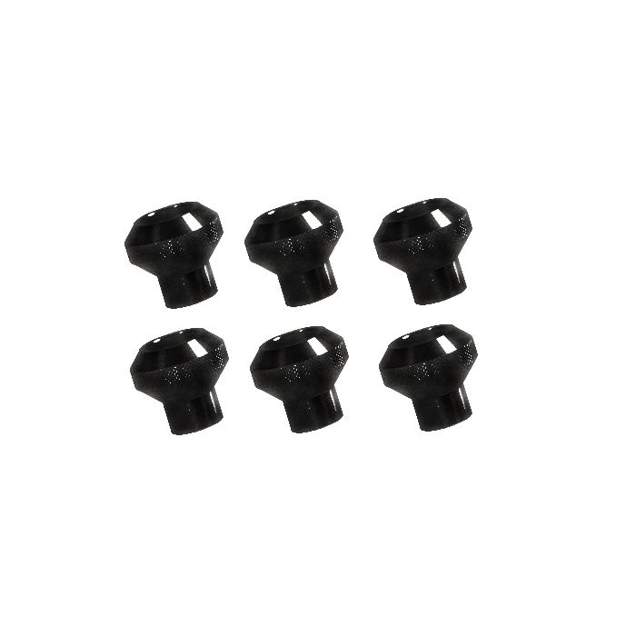 OMIX  6 pc. Stainless Steel Interior Knob Set for 76-86 Jeep CJ