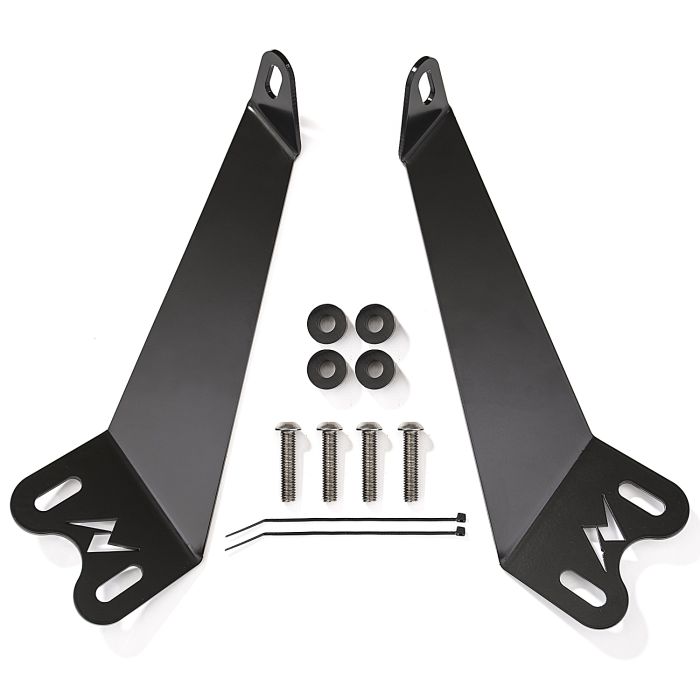 12" inch LED Bar Hood Mounting Brackets 07-18 WRANGLER JK