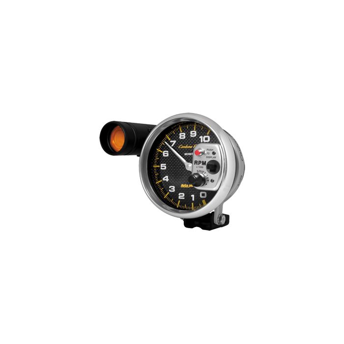 CARBON 5IN TACH W/SHFT LIGHT PED-MOUNT