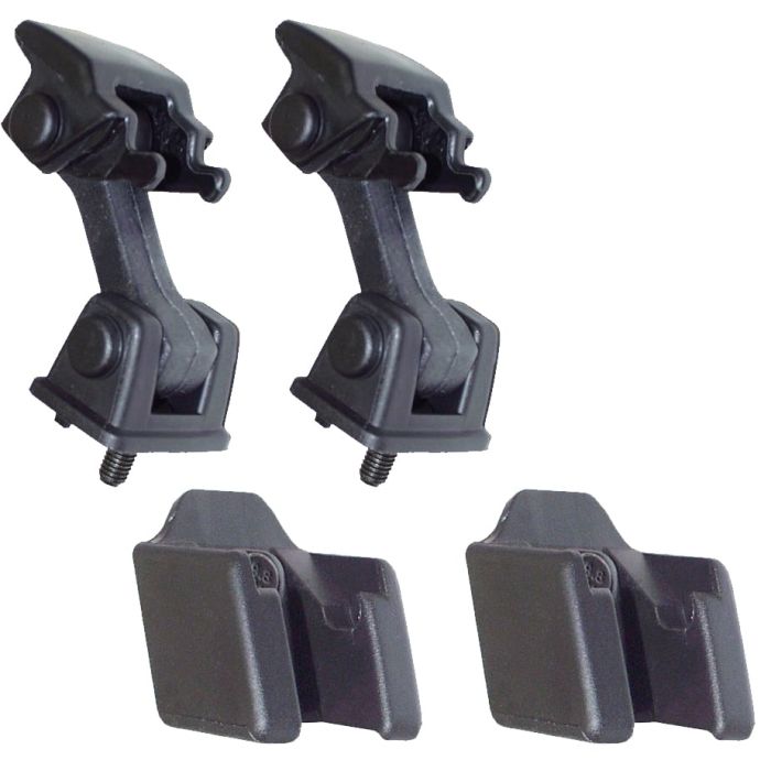 Quadratec  Hood Latch Set in Black for 97-06 Jeep Wrangler TJ & Unlimited