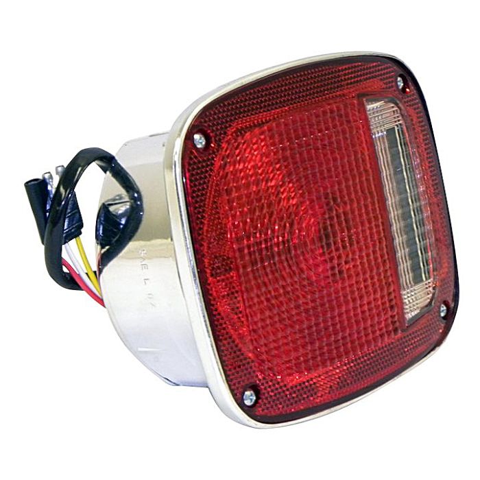 Crown Automotive  Chrome Tail Lamp for 76-80 Jeep CJ-5 and CJ-7