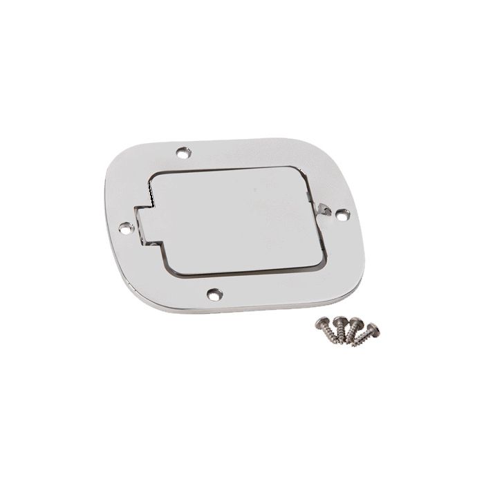 Kentrol 30559 Stainless Steel Gas Hatch Cover for 77-95 Jeep CJ & Wrangler YJ