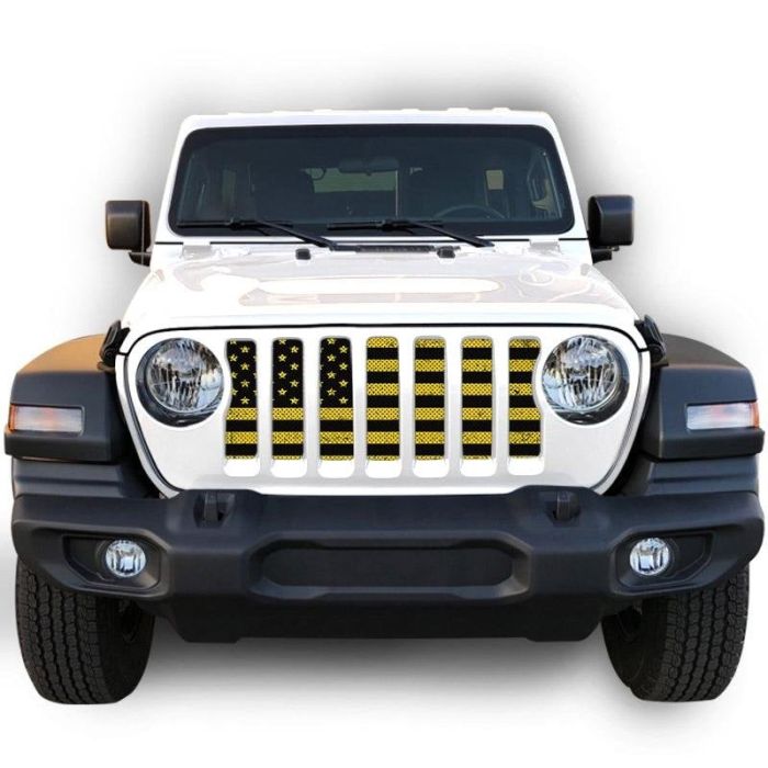UTS JL DIST BLK/YELLOW GRILLE INSERT WITH TRAIL CAMERA