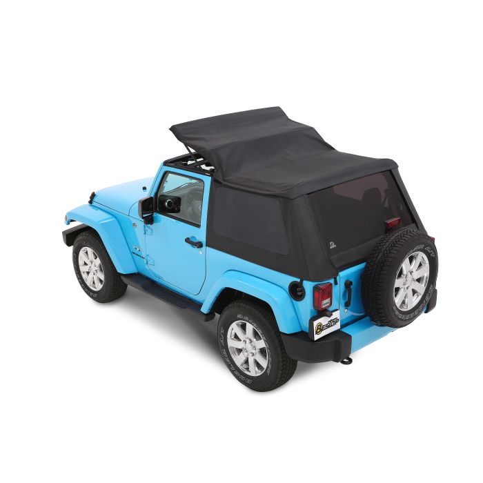 Bestop 5685268 All-New Trektop Twill Soft Top  for 07-18 Jeep Wrangler JK 2 Door