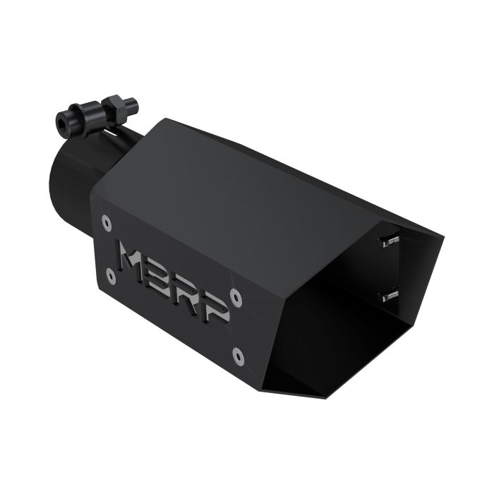 MBRP  4" Universal Black Series Hex Exhaust Tips with MBRP Logo 