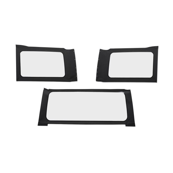 OE JL Replacement Windows - Jeep 2018-23 Wrangler JL (4-Door; Black Twill; Clear)