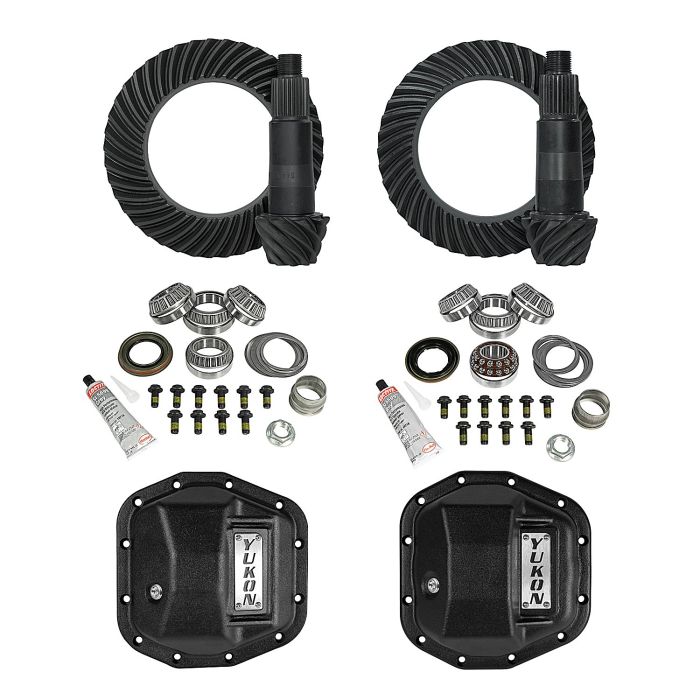 Yukon Stage 2 Re-Gear Kit upgrades front and rear diffs, incl diff covers