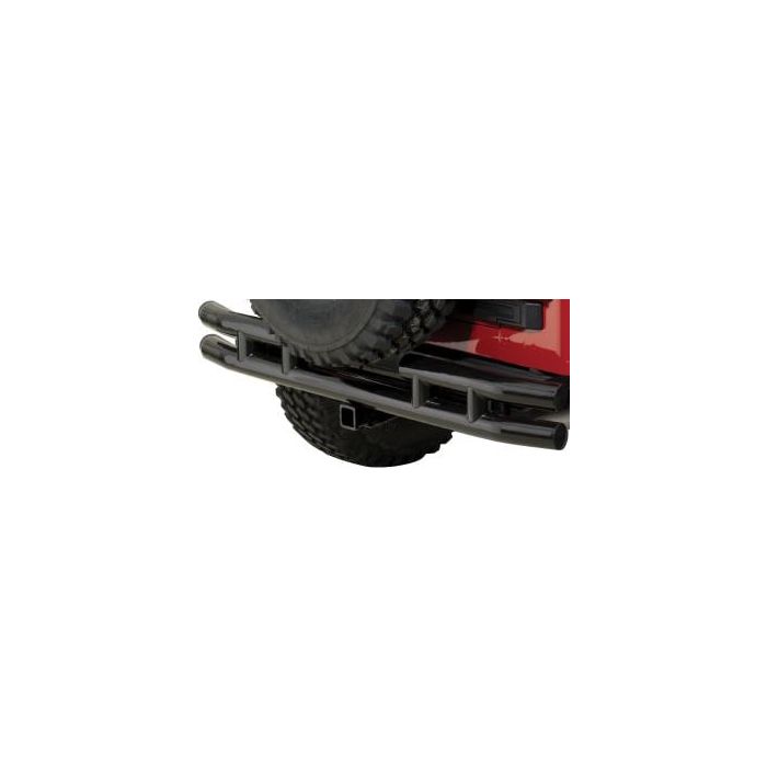 TUBE RR HITCH BUMPER 55-86 CJ GLOSS BLK KIT