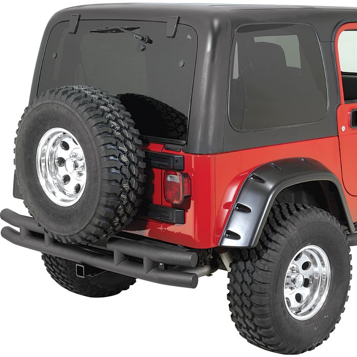 TUBE RR HITCH BUMPR 87-06 WRANG TXT BLK