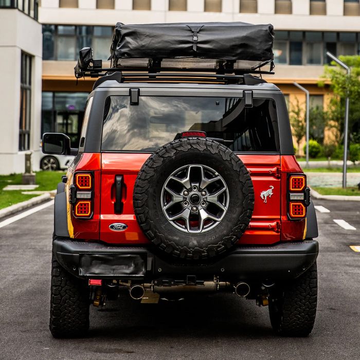 American Modified AMFMEC00202 Raptor Style LED Tail Lights with Starting Animation for 21-26 Ford Bronco