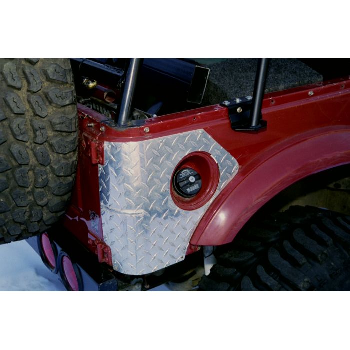 Warrior Products Warrior Diamond Plate Corners for 86-94 Suzuki Samurai with Soft Top
